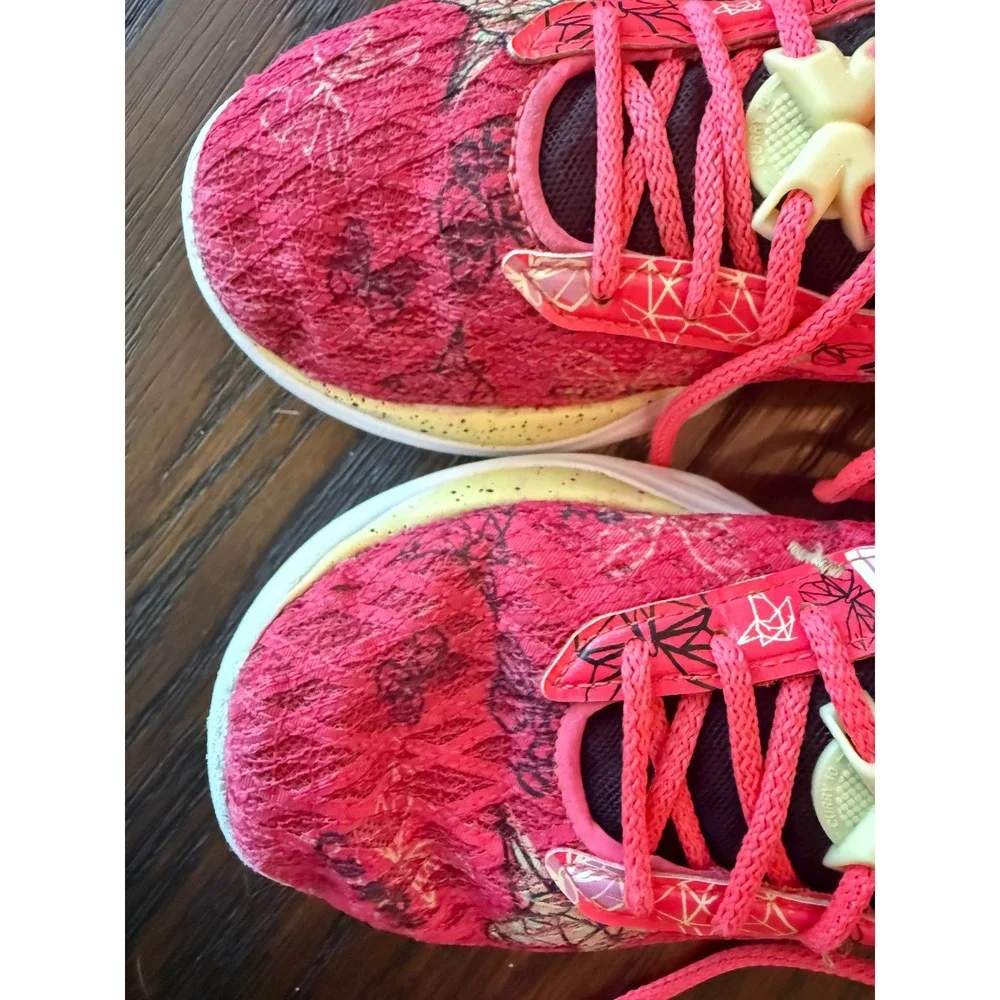 Under Armour Curry Flow 10 Kids 5.5Y Pink Excellent Unicorn Butterfly Girl Dad